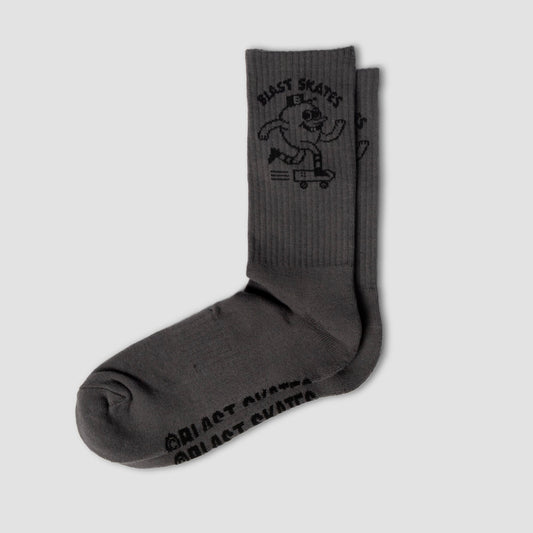 CHARCOAL MASCOT CREW SOCKS