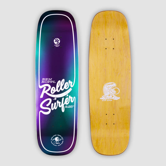 9.25" BEN KOPPL IRIDESCENT 'ROLLER SURFER' DECK