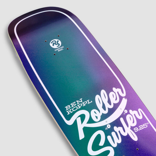 9.25" BEN KOPPL IRIDESCENT 'ROLLER SURFER' DECK