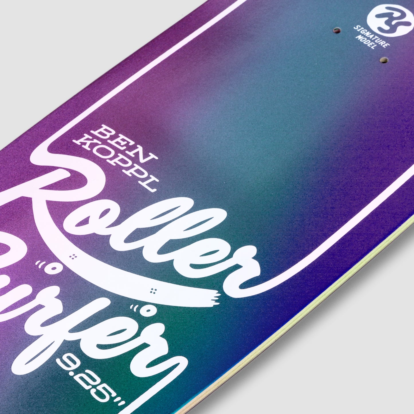 9.25" BEN KOPPL IRIDESCENT 'ROLLER SURFER' DECK