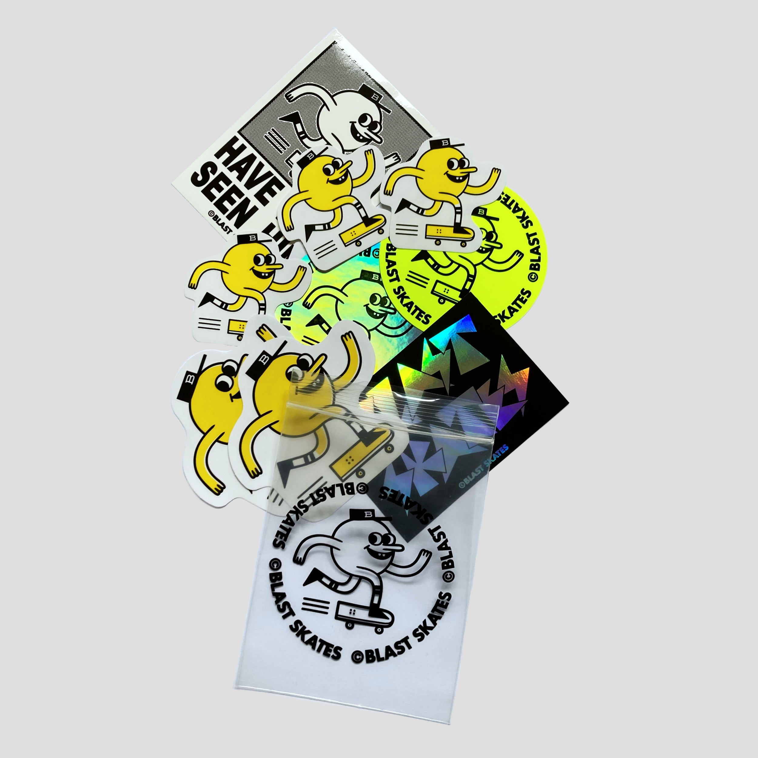 スケートボード Blast Skates 10'' Mascot Logo Deck Blast 10