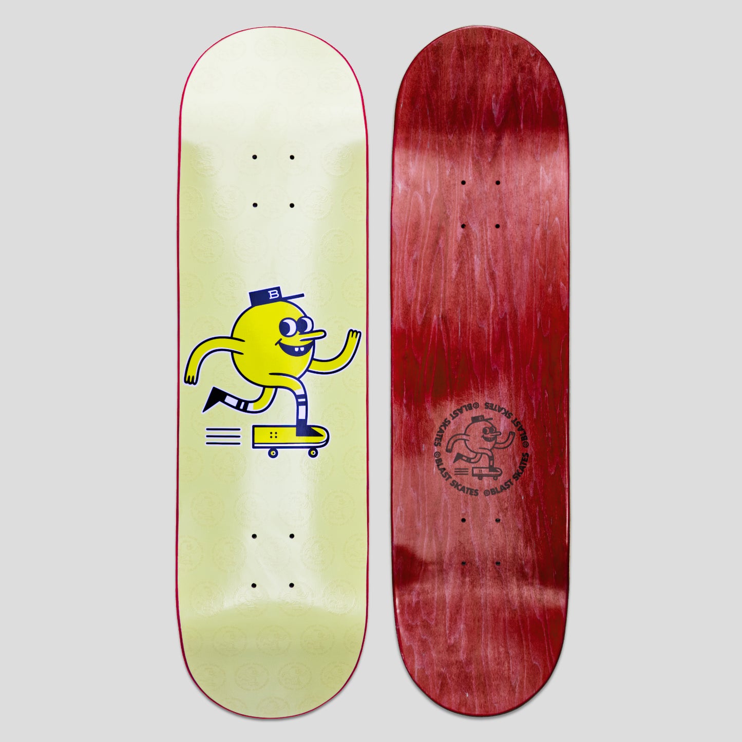 PASTEL DEBOSS MASCOT LOGO DECK