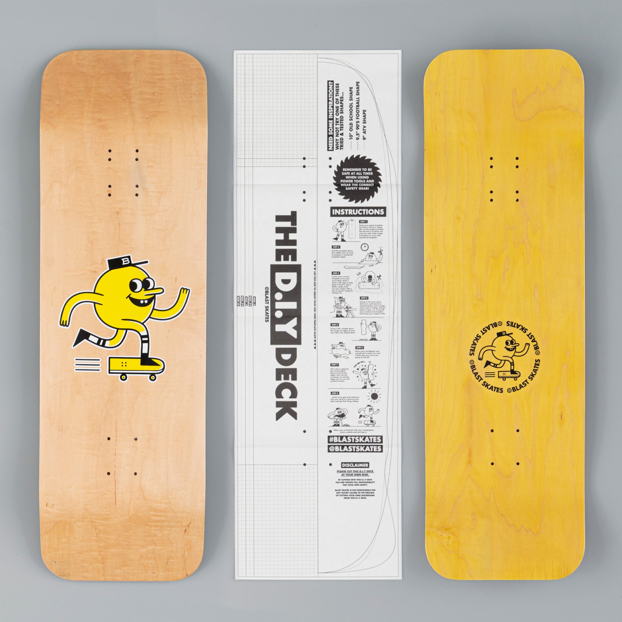 Blast Skates THE D.I.Y DECK by BLAST SKATES