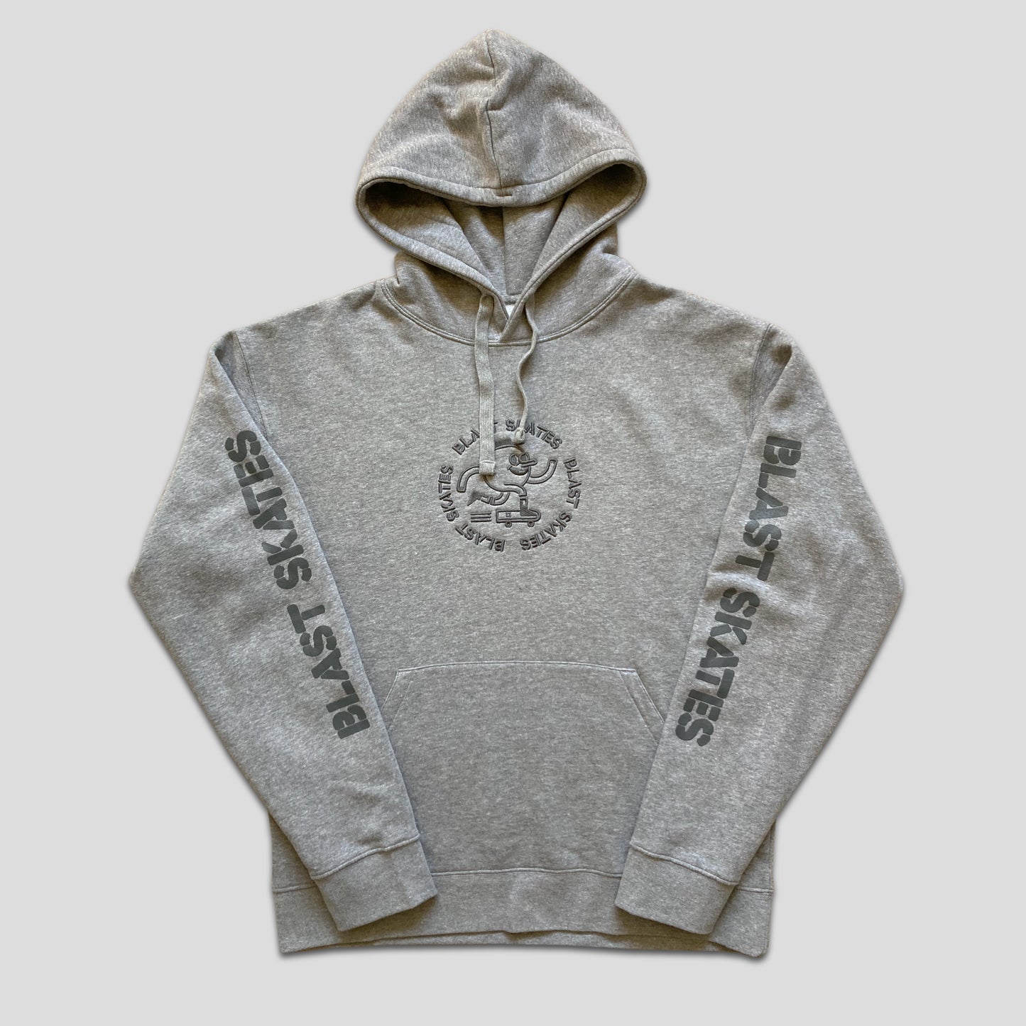 STENCIL LOGO HOOD GREY