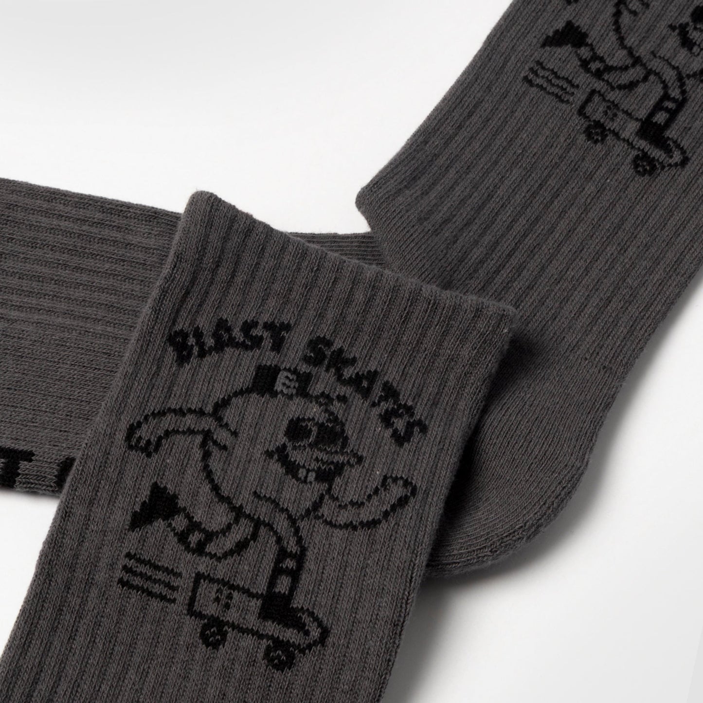 CHARCOAL MASCOT CREW SOCKS