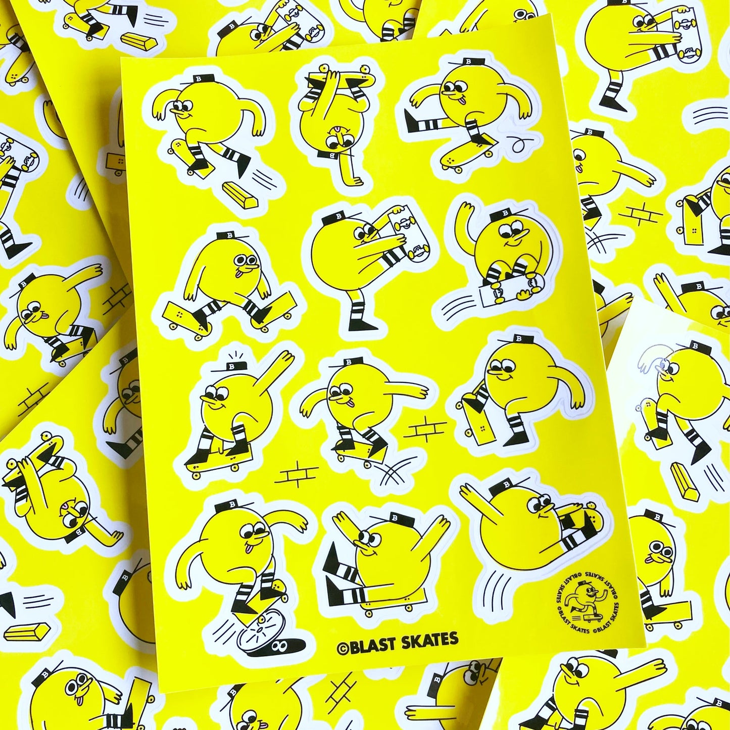 MASCOT STUNTS  STICKER SHEET