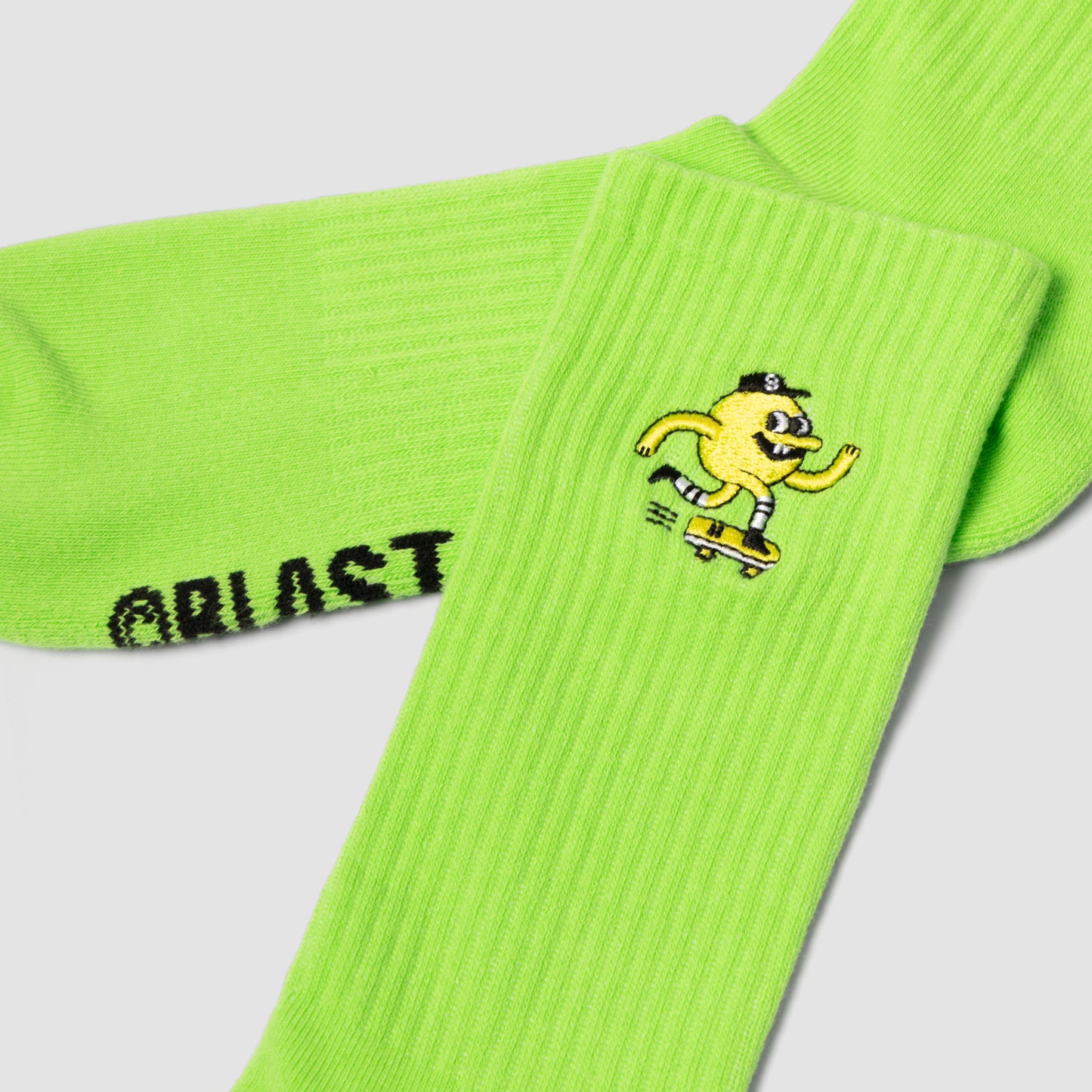 GREEN EMBROIDERED MASCOT SOCK