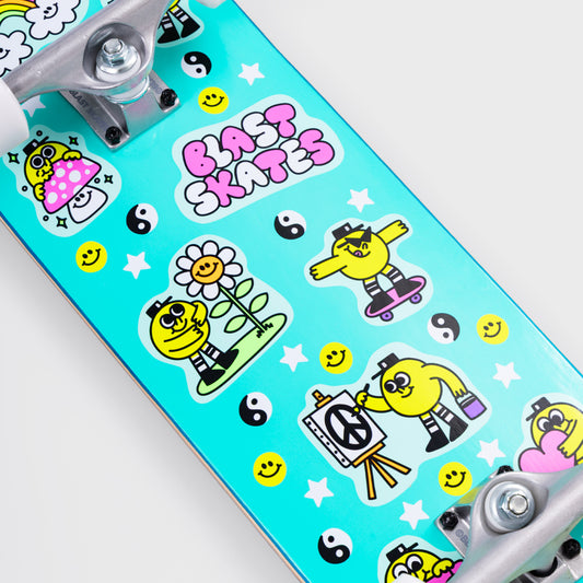 GR8 TIMES KIDS COMPLETE (NEON TEAL)