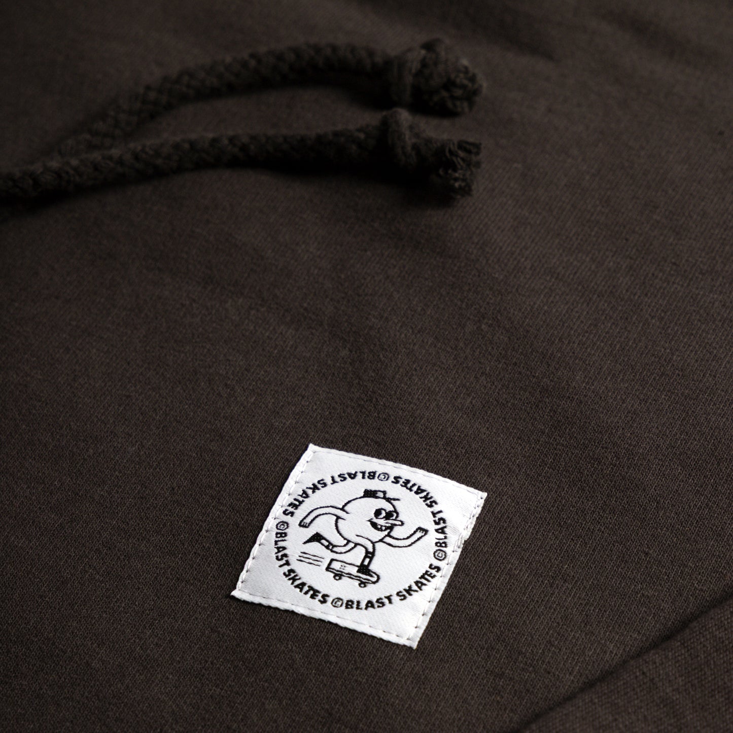 ROUND LOGO HOODY - CHARCOAL