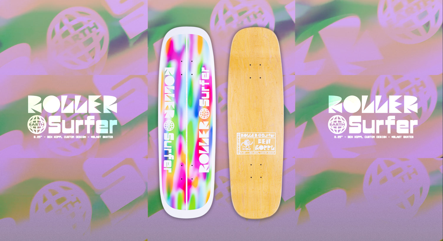 Blast skates roller surfer deck discount