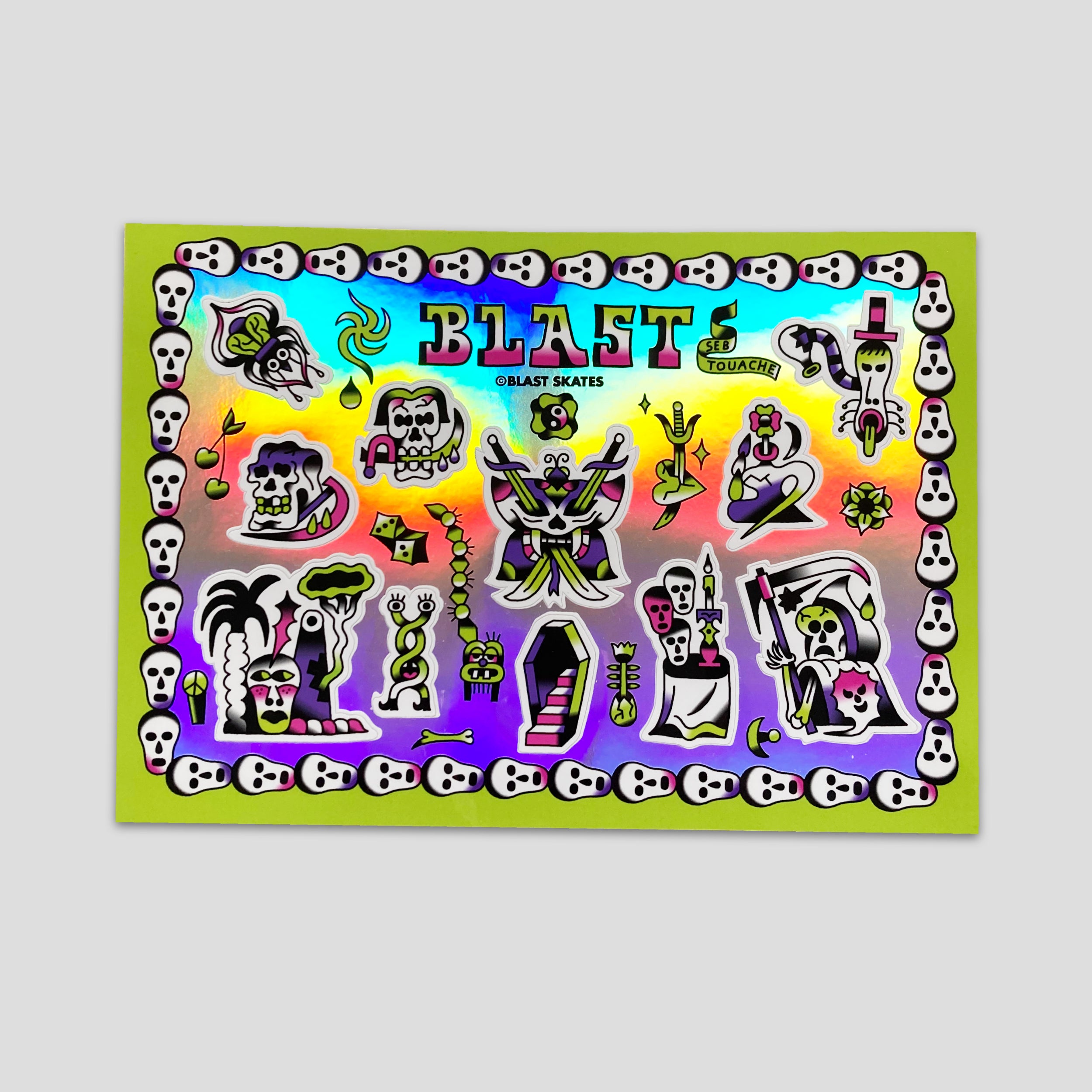 SEB TOUACHE FLASH STICKER SHEET – Blast Skates